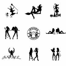 Car Stickers Witch Sticker Girls stickers auto products Vinyl Decals Decorate Stickers Auto Products car Door Window Decoration 2024 - buy cheap