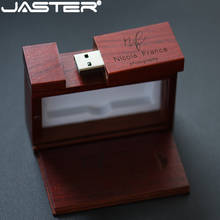 JASTER The New wooden USB flash drive USB+box pen drive 8GB 16GB 32GB 64GB custom LOGO for photography wedding gift 2024 - buy cheap