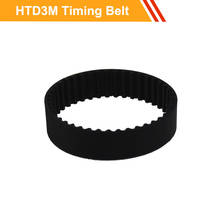 HTD3M Closed loop Timing Belt Length 87/90/105/108/132/135mm Transmission Belt 10/15mm Belt Width Rubber Belts Round 2024 - buy cheap