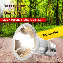 25/50/75w uva + uvb 3.0 réptil lâmpada halógena tartaruga basking lâmpada anfíbios lagartos e27 luz de aquecimento espectro completo 2024 - compre barato