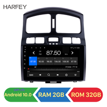 Harfey Android 10,0 Автомобильный GPS мультимедийный плеер радио для 2005 2006 2007-2015 Hyundai Classic Santa Fe 9 "2Din 2 Гб RAM головное устройство 2024 - купить недорого