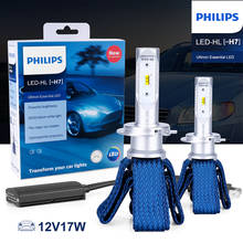 Philips H7 светодиодный лампы для автомобильных фар Ultinon Essential 6000K, белые противотуманные фары, светодиодный прожектор, автомобильные диодные лампы для автомобилей, 2 шт. 2024 - купить недорого