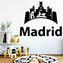 Pegatina de pared divertida de Madrid, accesorios de decoración del hogar para habitación de niños, sala de estar, murales de pared Naklejki Na Sciane 2024 - compra barato