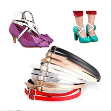 1Pair Charm Belt Ankle Shoe Tie Detachable Shoe Laces For Women Lady Creative Design Convenient PU Leather Shoes 2024 - buy cheap