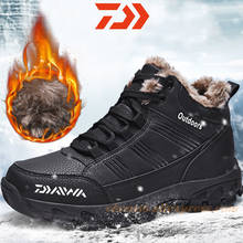 Dawa New Men's Winter Boots Warm Snow Boots 2021 Male Outdoor Walking Shoes Very Warm Waterproof Ankle Boots Men Fishing Shoes 2024 - buy cheap