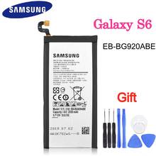 Оригинальная батарея EB-BG920ABE 2550 мАч для Samsung GALAXY S6 G9200 G9208 G9209 G920F G920I G920 G920A G920V G920T G920P 2024 - купить недорого