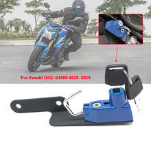 For Suzuki GSX-S1000 GSXS1000 2015 2016 2017 2018 2019 Motorcycle Helmet Lock Mount Hook Side Anti-theft Security with 2 Keys 2024 - buy cheap