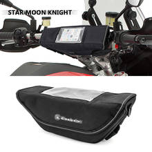 Motorcycle handlebar navigation Waterproof bag saddle bag big screen mobile phone GPS For Aprilia Caponord 1200 Rally ABS 2024 - buy cheap