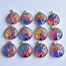 Wholesale 12pcs/lot new fashion 3 Color crystal alloy tree of life Pendants for jewelry accessories marking free shipping 2024 - buy cheap