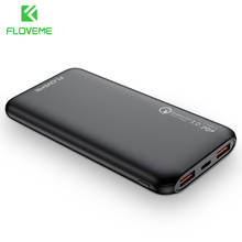 FLOVEME-Banco de energía PD de 10000mAh, QC3.0, carga rápida, para iPhone, Samsung, S20, Huawei, P40, batería externa portátil de 10000mAh 2024 - compra barato