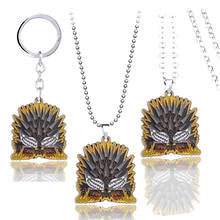 Game MHW Monster Dragon Nergigante Keychain Keyrings Metal Pendant Necklace Chain Choker Gift Jewelry for Mens 2024 - buy cheap