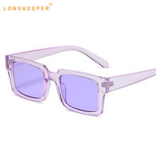 Модные квадратные солнцезащитные очки для женщин и мужчин, фирменные дизайнерские ретро прямоугольные солнцезащитные очки унисекс, винтажные UV400 оттенки Oculos feminino 2024 - купить недорого