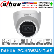 Dahua-câmera dome original embutida 2mp, poe, com microfone, entrada para cartão sd, slot para h.265, ip67, 30m 2024 - compre barato