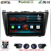 1280*720 IPS screen For Mazda 6 2 GH 2007 - 2012 Car Radio Multimedia Video Player Navigation GPS Android 11 auto DSP 2024 - buy cheap