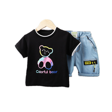 New Summer Newborn Baby Girl Clothes Children Cartoon Casual T-Shirt Shorts 2Pcs/Set Toddler Sport Boys Clothing Kids Tracksuits 2024 - buy cheap
