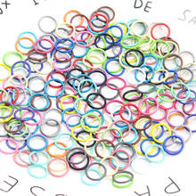 100pcs/lot 10mm Colorful Metal DIY Jewelry Findings Open Single Loops Jump Rings & Split Ring for Jewelry Making Accessories 2024 - buy cheap