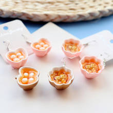 Cute Mini Bowl, Rice Balls, Tofu Drop Earrings Accessories Handmade Personality Dangle Earrings Jewelry Gift For Women Girl 2024 - buy cheap