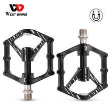 WEST BIKING Bike Pedals Magnetic Suction 3 Bearings Alloy Non-slip Bicycle Pedals MTB Mountain Cycling Sealed Bearing Pedals 2024 - buy cheap