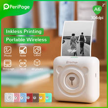 PeriPage Portable Thermal Bluetooth Printer 304dpi  Thermal Picture Photo label Mini Printer for Android IOS Mobile Phone A6 2024 - buy cheap