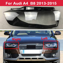 Cubierta de faro delantero de coche para Audi A4 B8.5 2013-2015, pantalla de lámpara, cubiertas de luz de cabeza, tapas de carcasa de lente de vidrio 2024 - compra barato