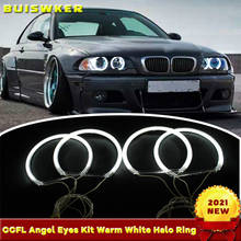 Kit de Ojos de Ángel CCFL, anillo de Halo blanco cálido para BMW Serie 3 E46 Compact 2001 2002 2003 2004 2005 Demon Eye 2024 - compra barato