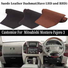 Accessories Car-styling Suede Leather Dashmat Dashboard Cover Dash Carpet For Mitsubishi Montero Pajero 3 V77 V75 v73 2000-2006 2024 - buy cheap