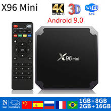 X96 mini caja de TV Android inteligente X96mini Android 7,1 TVbox 2GB 16GB Quad Core 2,4G WiFi 4k HD reproductor de medios pk h96 max plus a95x f3 2024 - compra barato