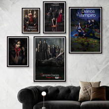 Póster de The Vampire Diaries para decoración del hogar, imagen artística de pared de TV, película clásica, lienzo de calidad, para sala de estar y dormitorio 2024 - compra barato