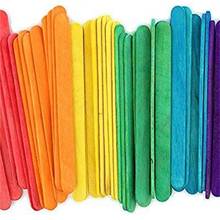 100/200 Pcs Colored Wooden Popsicle Sticks Natural Wood Ice Cream Stick for Kids Educational Toys Handmade DIY Craft Supplies 2024 - buy cheap