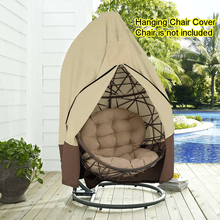 1 поворотный подвесной стул в форме яйца, пылезащитный чехол, цветная застежка-молния, садовый плетеный стул, водонепроницаемый чехол для мебели с УФ-защитой 2024 - купить недорого