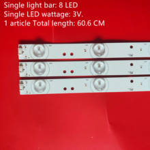 Tira de LED para iluminación trasera 8 lámpara para Skyworth 32e36 32_3X8 32E350E 32E320W 32 pulgadas WS V2.0 paso 80MM 32E310C LED32C45RQD dl3271(B) W 2024 - compra barato