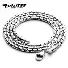 Necklaces Mens Kpop Stainless Steel Chain Necklace Hip Hop Long Necklaces Wholesale Fashion Jewelry on The Neck Gifts for Man 2024 - buy cheap