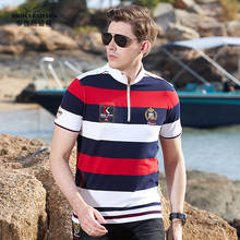 2020 summer new Men Polo Men Tees Male Tops Men Striped polo Soften Cotton loose Fashion Casual Smart Style big size S to 4XL 2024 - buy cheap