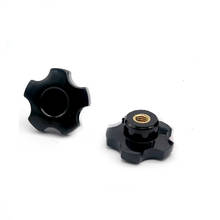 2pcs M6-M10 five star hand screw nuts Torx bakelite adjustment knob handle brass core nut black color 32mm-60mm head diameter 2024 - buy cheap