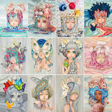 Full Square 5D DIY Diamond Painting "Cartoon Girl" Art Fantasy Character Mosaic Embroidery Cross Stitch Kit Home Decoration Gift 2024 - buy cheap