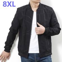 De talla grande 10XL 8XL 6XL primavera nueva chaqueta de bombardero con cuello de béisbol abrigos de moda para hombres prendas de vestir exteriores para hombre ropa de marca suelta 2024 - compra barato