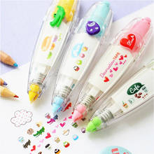 Kawaii Creative Colorful Lace Correction Tape Push-up Cartoon Sticker Cute Book Decorative Students Stationery School Supplies 2024 - buy cheap