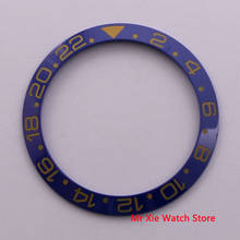 38mm ceramic bezel fit 40mm watch case SUB Automatic GMT men's watch 2024 - buy cheap