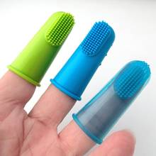 8pcs Natural Silicone Pet Finger Toothbrush Soft Cat And Dog Dental Care Cleaning Products Anti-Bite Cleaning Toys Pet Supplies 2024 - купить недорого