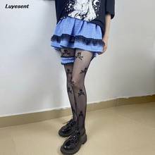 Women Y2k Pleated Mini Skirt Lady Lace Plaid Lolita Summer Elastic Waist Skirts Harajuku Sweet Gothic Korean Fashion Clothes 2024 - buy cheap