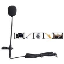 Clip On Lapel Microphone Handsfree Wired Capacitive Mini Lavalier Mic 3.5mm Jack Portable Megaphone Radio Mic 2024 - buy cheap