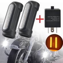 Barra LED de carretera para motocicleta Harley Touring Victory, luz intermitente de conducción, relé de frecuencia ajustable 2024 - compra barato