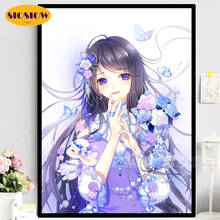 5d Diy Diamond Mosaic Embroidery Anime Beauty Girl Cross Stitch Kit 3d Daimond Painting Full Square Girlfriend Gift Personalized 2024 - buy cheap