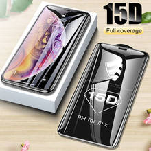 Защитное стекло 20D для iPhone 6 7 8 Plus XR X XS, стекло с полным покрытием для iPhone 11, 12 Pro Max, защита экрана, закаленное стекло 2024 - купить недорого