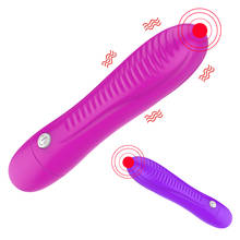 Consolador de varita Sexy de 17cm para mujer, vibrador estimulador de clítoris, masajeador de Vagina y punto G, tapón Anal, Juguetes sexuales para mujer, producto para adultos, tienda erótica 2024 - compra barato