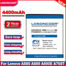 LOSONCOER BL219 4400mAh 0mAh Li-ion Battery For Lenovo A880 A889 A890E A768T A916 S810T S856 A850+ Phone Batteries Bateria 2024 - buy cheap