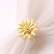 New Tabletop Decorations Napkin Ring Fashion Napkin Ring Daisy Flowers Napkin Ring Buckle Hotel Beautiful Napkin Buckle Wedding 2024 - buy cheap