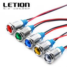 10mm LED Metal Indicator Light Waterproof IP67 Signal Lamp 12V  220V Red Yellow Blue Green White 10PCS Free Shipping 2024 - buy cheap