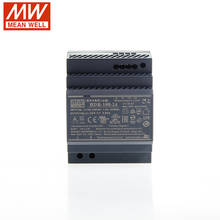 MEAN WELL-fuente de alimentación conmutada de carril DIN, 92W, 24V, 110V/220V CA a 24V CC, 3.83A, paso aislado, forma de paso delgado, LPS 2024 - compra barato