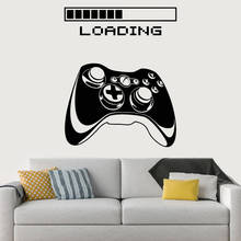 Game Loading Controller Wall Decals Vinyl Removable Gamer Decor Stickers Joystick Bed Home Decoration Mural G4 2024 - buy cheap